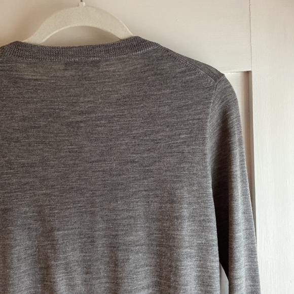 J. Crew classic merino wool cardigan in heather gray sz small - Picture 4 of 5